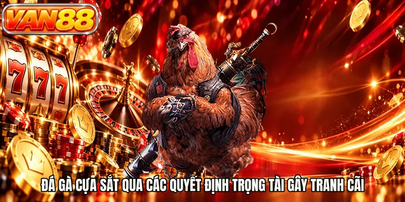 Đá gà cựa sắt qua các quyết định trọng tài gây tranh cãi
